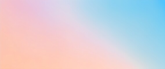 Peach fuzz and light blue gradient texture background. Soft and smooth apricot color transition with empty space. Trendy 2024.