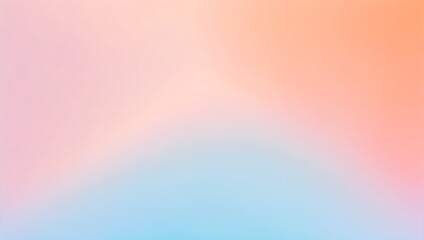 Peach fuzz and light blue gradient background. Soft apricot transition with trendy 2024 color texture.