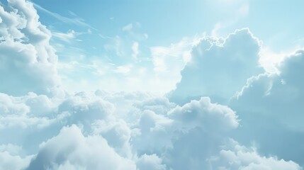 blue sky with white clouds