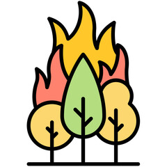 Pollution And Global Warming Colored Icon Pack