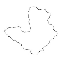 District 7 map, administrative division of Malta. Vector illustration.