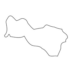 District 8 map, administrative division of Malta. Vector illustration.