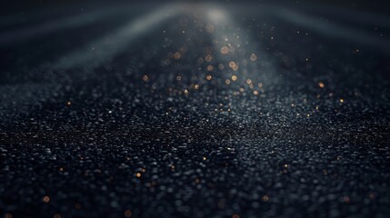 Wet asphalt, reflection of neon lights, a searchlight, smoke. Abstract light in a dark empty street with smoke, smog. Dark background scene of empty street, night view, night city. High quality photo
