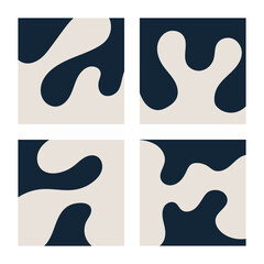  blue and white background. abstract liquid poster, background with blob shapes, modern abstract trendy design for cards, invitation, branding, banner, cover. Poster organic shapes