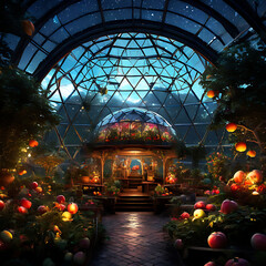 Obraz premium christmas tree at night