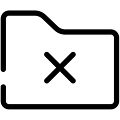 Obraz premium Folders Outline Icon Pack