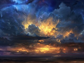 Fototapeta premium A dark and stormy night