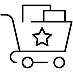 Online Shopping Outline Icon Pack