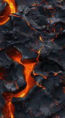 a liquid Molten lava texture background with dynamic shadows