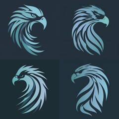 Stylized bald eagle