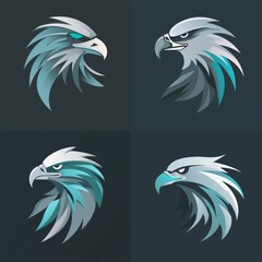 Stylized bald eagle