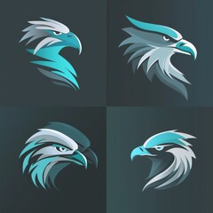 Stylized bald eagle