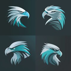 Stylized bald eagle