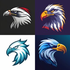 Stylized bald eagle