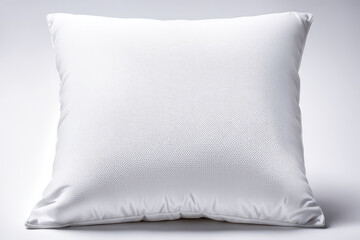 a blank isolated image of a square pillow on a white background
