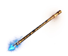 PNG Magic wand light flute blue.