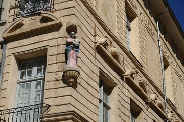 Façades d'immeubles à Aix-en-Provence
