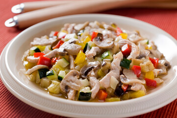 turkey with vegetables
