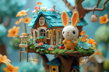Whimsical Wonderland, Sweet Animated Cartoon-Like Toys