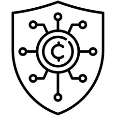 Cryptocurrency Outline Icon Pack