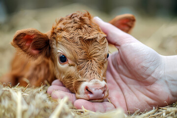 Adorable Newborn Calf