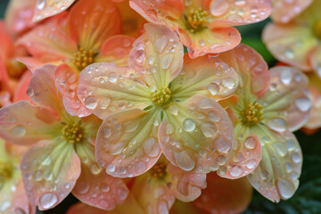 Flower Basking in Spring Shower