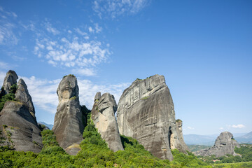 meteora rock formations and monasteries in greece