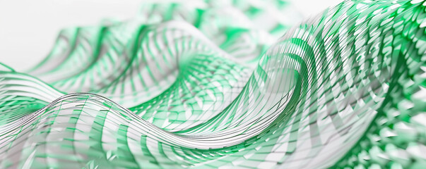 Peppermint twist gradient from white to peppermint green in a festive abstract wireframe lively  refreshing