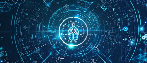 Medical health care icon in intuitive interactive design highlights modern innovation, Sharpen Vintage border illustration template with copy space on center