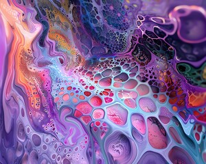 Step into a digital gallery where abstract art defies gravity and logic