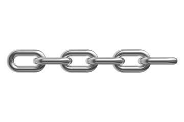 Obraz premium Correntes de metal elemento 3d isolado