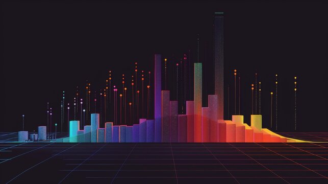 A box plot displaying statistical distribution, with whiskers and quartiles