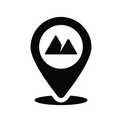Mountain location icon