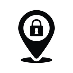 Location lock icon