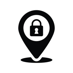 Location lock icon