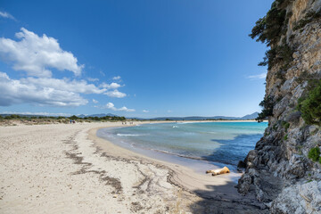 voidokilia beach in the peloponnese 
