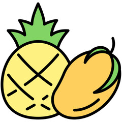 Fruits Colored Icon Pack