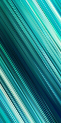 Vibrant abstract design with diagonal gradient lines from turquoise to sea green