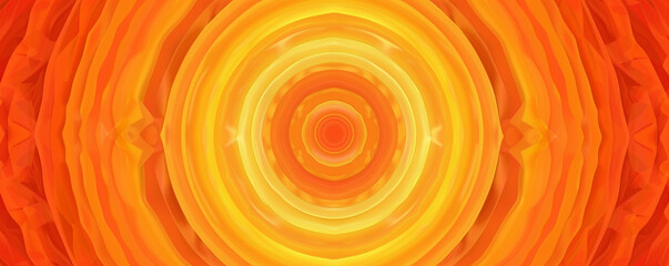 Vibrant abstract pattern with radial gradient in shades of orange  yellow
