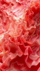 Vibrant coral abstract waves resembling flames perfect for a striking background