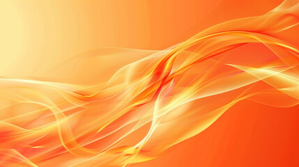 Vibrant tangerine orange abstract waves with a flame motif great for a lively background