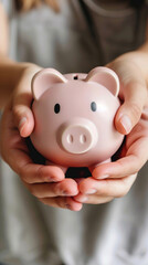 Show the Piggy Bank mindset with adopting a savings focused lifestyle