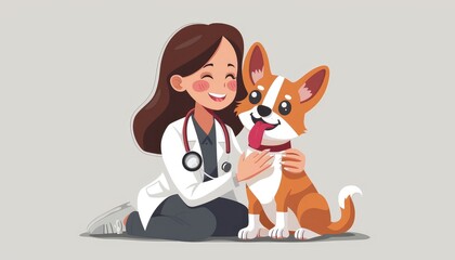 Veterinarian Examining a Pet,This prompt involves an image of a veterinarian conducting a thorough examination of a pet, perhaps listening to its heartbeat or checking its teeth