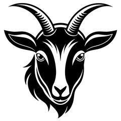 Goat Face Vector: Illustration for Dynamic Designs. 