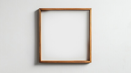 a blank photo frame mockup on a white background