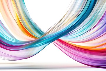 Digital color waves. Impasto abstract background. Neon strokes of modern copy space banner. Abstract delicate art painting background graphic resources. Ai generated