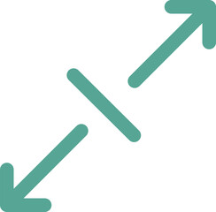 Arrows sign outline vector 