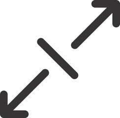 Arrows sign outline vector 