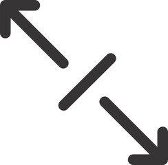 Arrows sign outline vector 