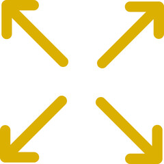 Arrows sign outline vector 